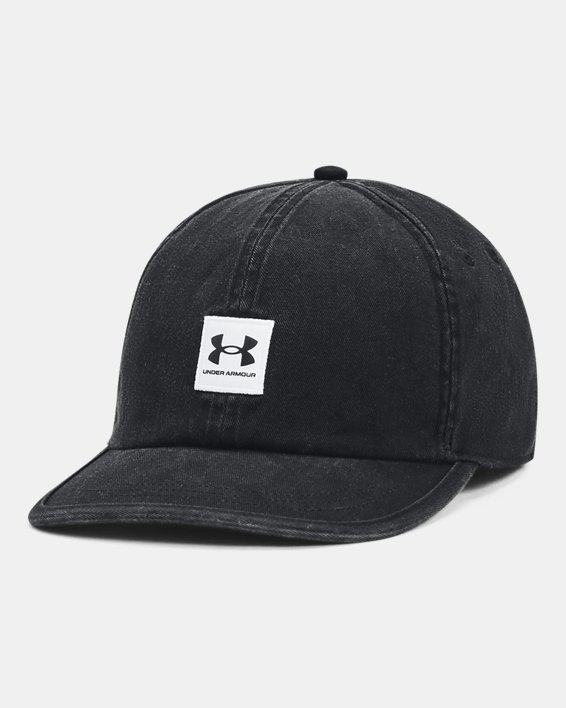 男士UA Branded Snapback運動帽 in Black image number 0